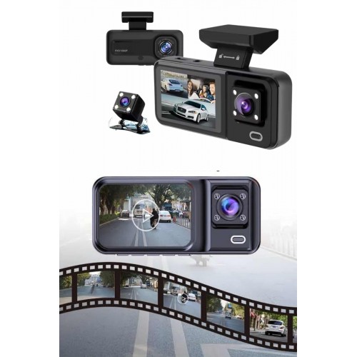 Ön ve Arka Kameralı 2 İnç 1080P Full HD DVR Araç İçi Ekran Ön ve Arka Kameralı 2 İnç 1080P Full HD DVR Araç İçi Ekran