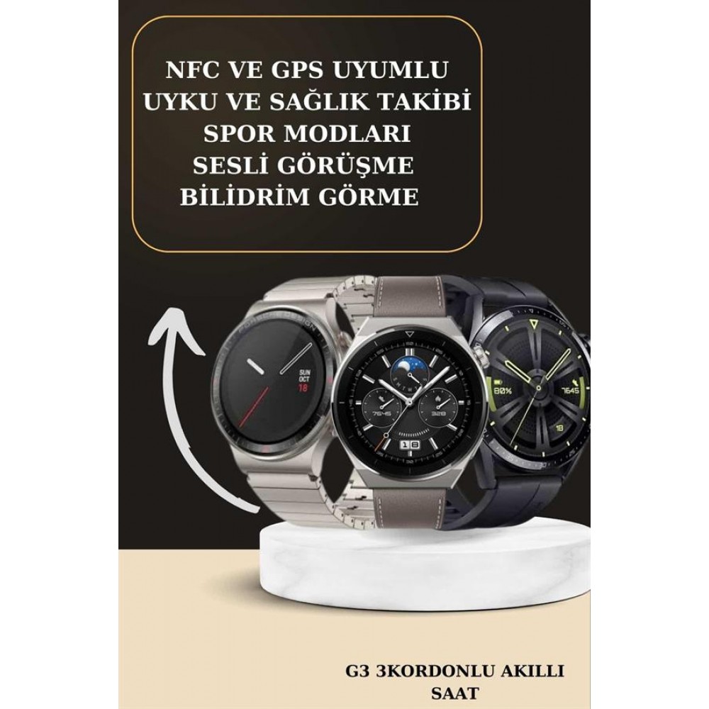 Aynalı Bluetooth Kulaklık Yeni Nesil Akıllı Saat Titreşimli Nabız Ölçer Spor Modları