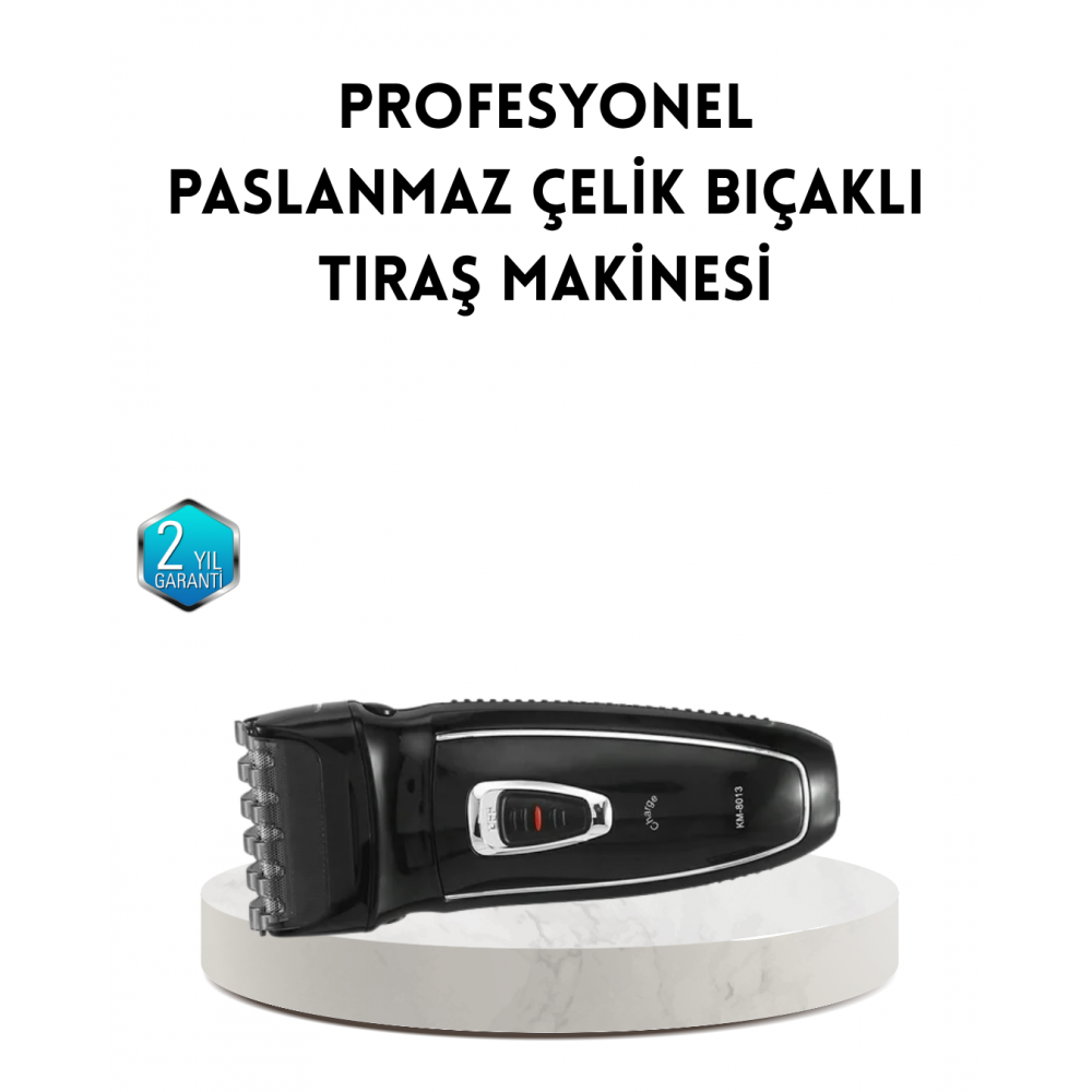 Unisex Şarjlı Saç ve Sakal Kesme Makinesi – Sessiz Motor 1–12 mm Ayarlanabilir Başlık