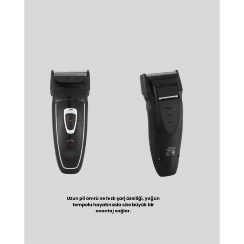 Unisex Şarjlı Saç ve Sakal Kesme Makinesi – Sessiz Motor 1–12 mm Ayarlanabilir Başlık