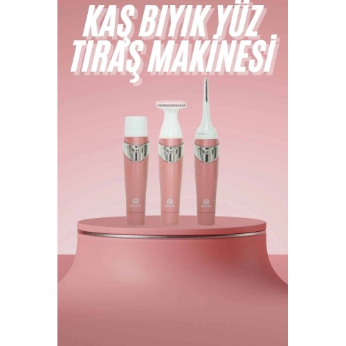 3 Başlıklı Kıl Tüy Temizleyici Epilasyon Aleti Tüm Cilt Tiplerine Uygun