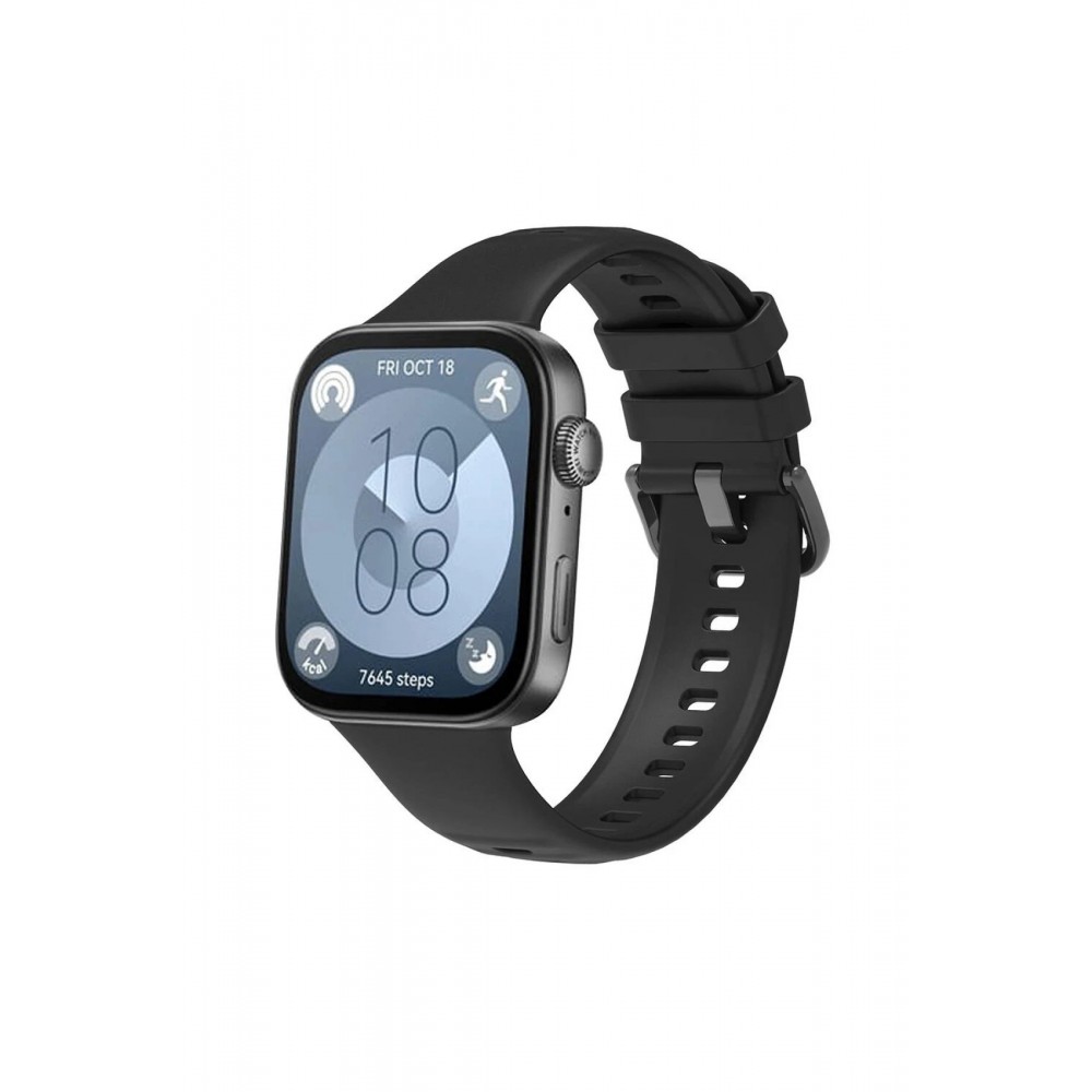 Huawei Watch Fit 3 Klasik Kordon - Siyah-(5796)