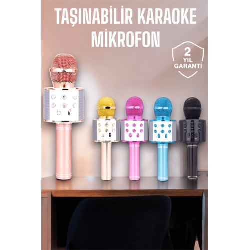 Taşınabilir Bluetooth Karaoke Mikrofon: Hafıza Kart Girişli Etkileyici Performans