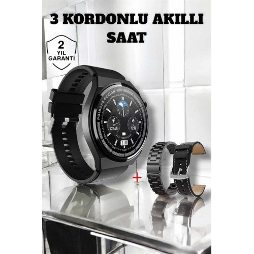 Akıllı Saat Uyku Ve Sağlık Takibi Bildirim Görme Arama Cevaplama