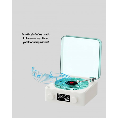 Stereo Sesli Gece Lambalı Bluetooth Hoparlör – Şık Vintage Tasarım Stereo Sesli Gece Lambalı Bluetooth Hoparlör – Şık Vintage Tasarım