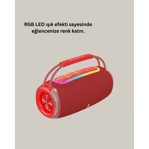 RGB LED Işıklı 20W Taşınabilir Hoparlör Bluetooth 5.3 + Type-C Şarj RGB LED Işıklı 20W Taşınabilir Hoparlör Bluetooth 5.3 + Type-C Şarj