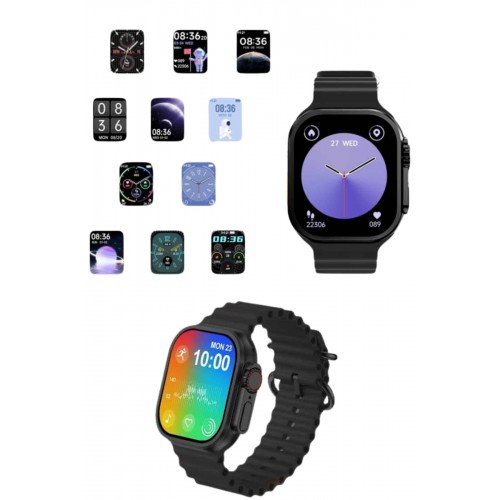 Akıllı Saat Sağlık Takibi Kalp Atışı Adımsayar Ultra Yeni Nesil nefes Egzersizi