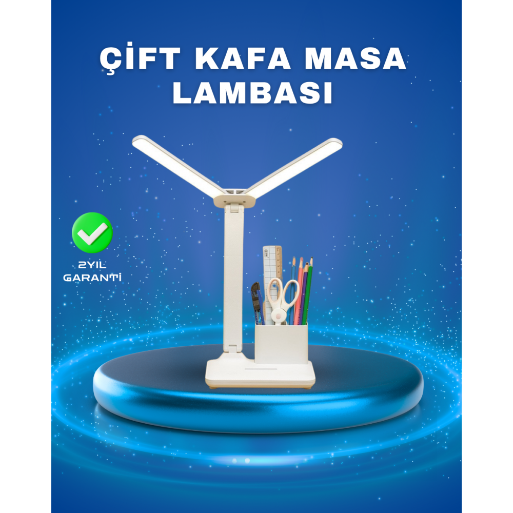 3’ü 1 Arada Çok Amaçlı Masa Lambası | Göz Yormayan Işık Organizer Tasarım