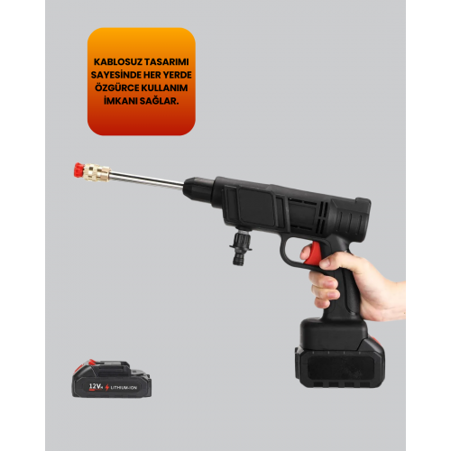 Orijinal 48V Şarjlı Basınçlı Temizlik Tabancası 2025 A Kalite Seri Orijinal 48V Şarjlı Basınçlı Temizlik Tabancası 2025 A Kalite Seri