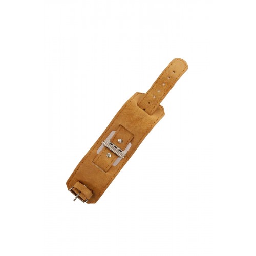 Apple Watch 42mm NL17 Deri Kordon - Taba-(5796)