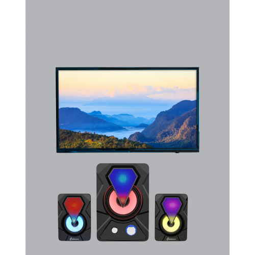 RGB Işıklı USB Hoparlör Seti 9W Çıkış Gücü Derin Bas RGB Işıklı USB Hoparlör Seti 9W Çıkış Gücü Derin Bas