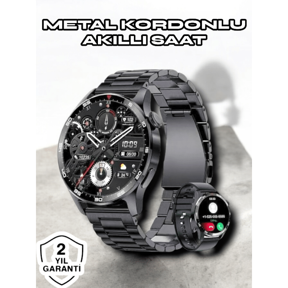 NFC ve Kablosuz Şarjlı Akıllı Saat EKG Nabız & Spor Modları ile iOS ve Android Uyumlu