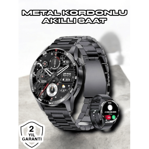 NFC ve Kablosuz Şarjlı Akıllı Saat EKG Nabız & Spor Modları ile iOS ve Android Uyumlu