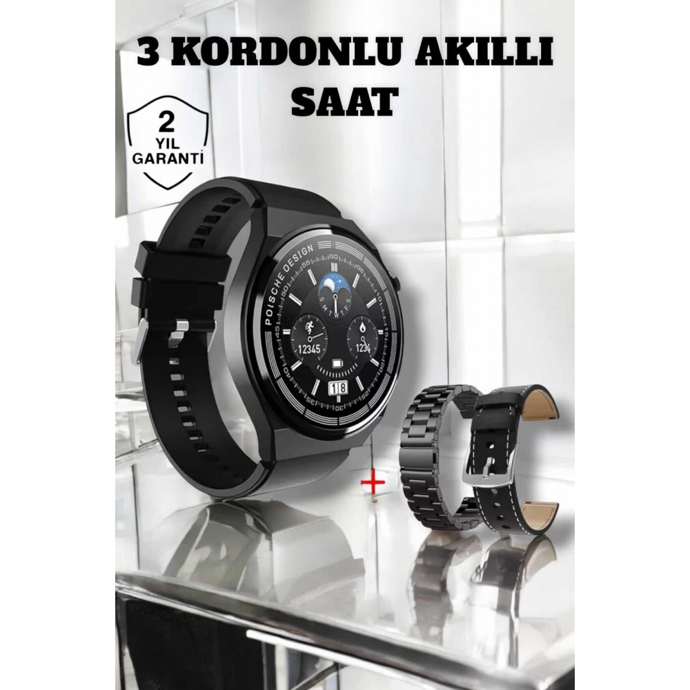 Akıllı Saat Uyku Ve Sağlık Takibi Bildirim Görme Arama Cevaplama