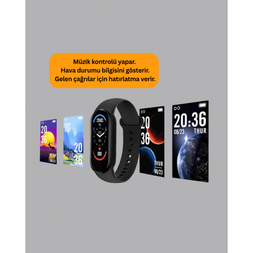 Akıllı Bileklik – Kalp Atışı Uyku Adımsayar ve Bildirim Takibi