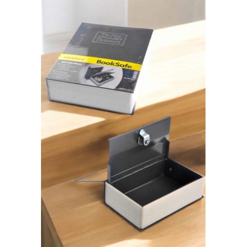 Gizli Kasa İngilizce Sözlüğü Kitap Görünümlü Anahtarlı Gizli Mini Çelik Kasa Kilitli