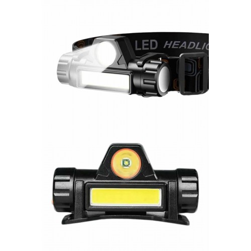 Kafa Lambası Çalışma Işığı Kafa Feneri Şarjlı Mıknatıslı Fenerli