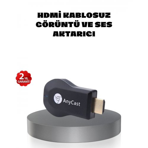 M9 Plus Kablosuz HDMI Görüntü Aktarıcı – Tak Çalıştır iOS Android Windows Uyumlu