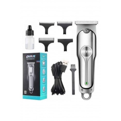 Paslanmaz Çelik Bıçaklı Kablosuz Şarjlı Dijital Göstergeli Tıraş Makinesi