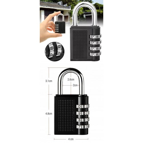 Turk Şifreli Asma Kilit 4 Kademe 40 mm