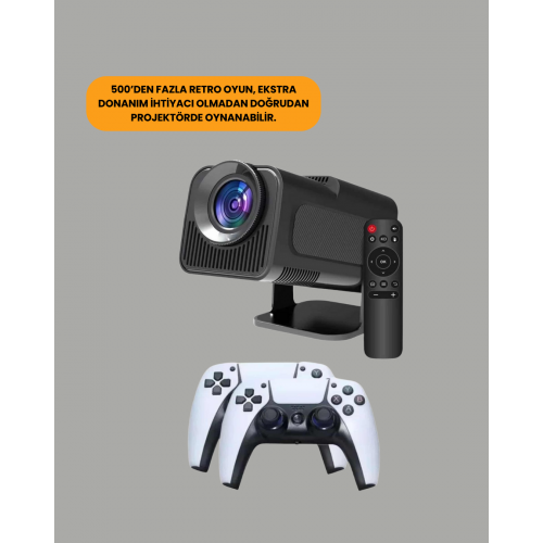 HCS350pro 1080P Full HD Taşınabilir Android Projektör HCS350pro 1080P Full HD Taşınabilir Android Projektör