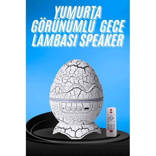Gece Lambası Yumurta Işık Speaker Yeni Nesil Dinozor Yumurtası Görünümlü