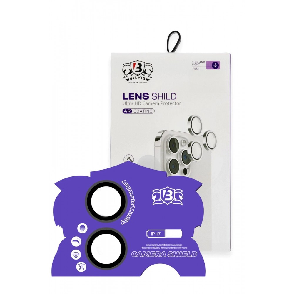 Apple iPhone 17 Bilvis Titan Kamera Lens - Siyah-(5796)