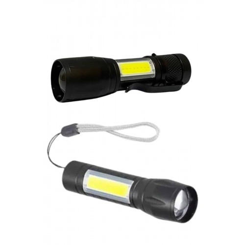 Uzun Menzilli Şarjlı El Feneri Uzun Ömürlü Led Işık Lamba