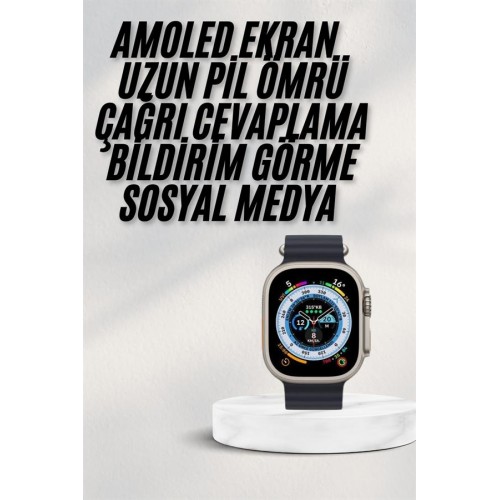 2025 Yeni Model Akıllı Saat Android ve İOS Uyumlu Çağrı Cevaplama