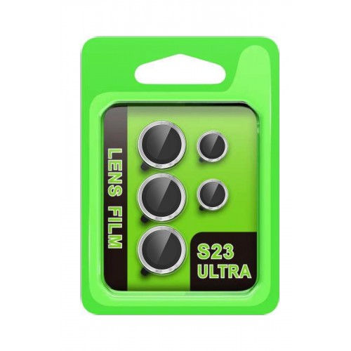 Samsung Galaxy S23 Ultra Raze Metal Kamera Lens - Gümüş-(5796)