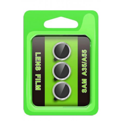 Samsung Galaxy A35 5G Raze Metal Kamera Lens - Gümüş-(5796)