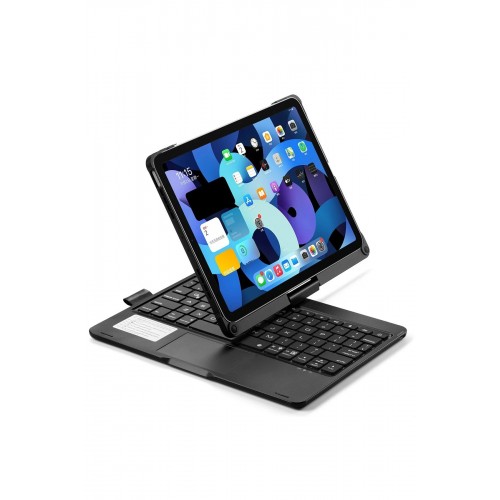 iPad Pro 11 (2021) Kılıf Magic Dönen Klavyeli Tablet Kılıf - Siyah-(5796)