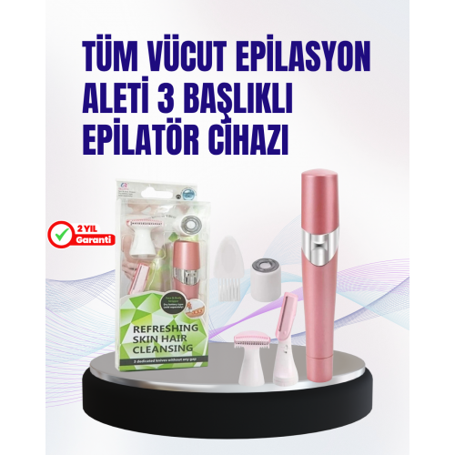 Ev Tipi Profesyonel Epilasyon Cihazı – Pembe