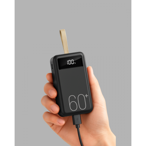 Tüm Cihazlarla Uyumlu LED Fenerli 4 Çıkışlı Powerbank Tüm Cihazlarla Uyumlu LED Fenerli 4 Çıkışlı Powerbank