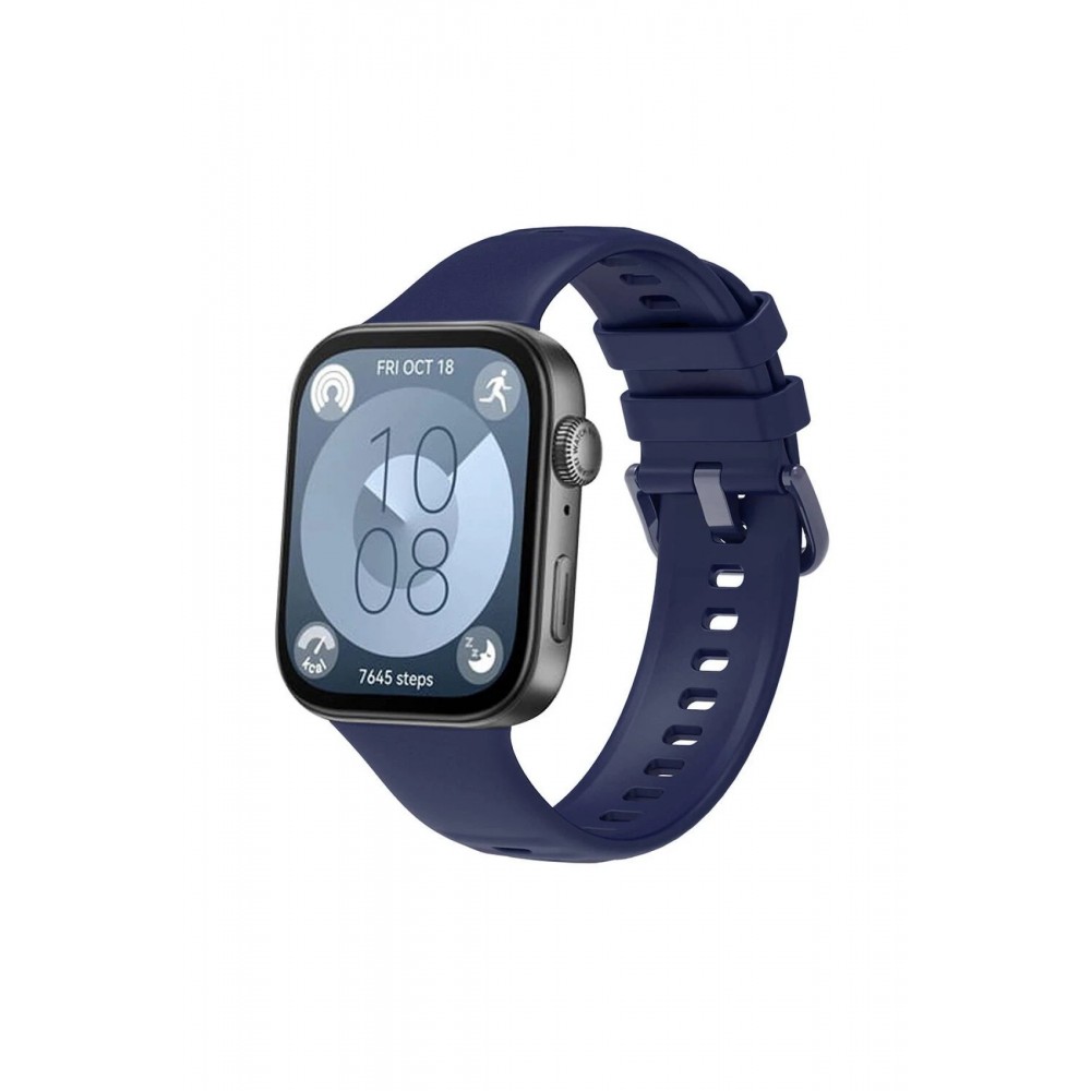 Huawei Watch Fit 3 Klasik Kordon - Lacivert-(5796)