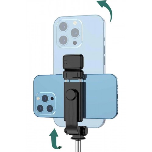 Tripod Selfie Çubuğu Bluetooth Kumandalı Kablosuz Led Işıklı