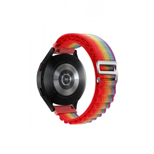 Watch 20mm KR410 Kumaş Kordon - Gökkuşağı 1-(5796) Watch 20mm KR410 Kumaş Kordon - Gökkuşağı 1-(5796)