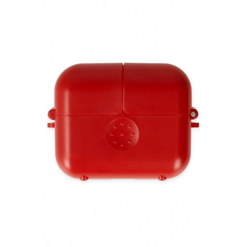 Airpods 3 (3.nesil) Basmalı Kılıf - Kırmızı-(5796)