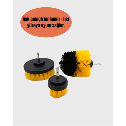 Derinlemesine Temizlik İçin Dayanıklı Kıllı Matkap Fırçası Başlığı Derinlemesine Temizlik İçin Dayanıklı Kıllı Matkap Fırçası Başlığı