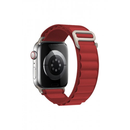 Apple Watch 38mm Mountain Kordon - Kırmızı-(5796)