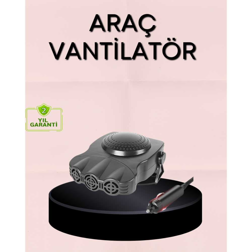 Kışın Isıtıcı Yazın Soğutucu Araç Fanı