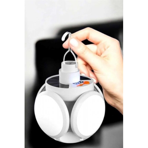 Kamp Lambası Işıldak Beyaz Işık Güneş Enerjili Solar Aydınlatma 5 Kanatlı Katlanabilir Kamp Lambası Işıldak Beyaz Işık Güneş Enerjili Solar Aydınlatma 5 Kanatlı Katlanabilir