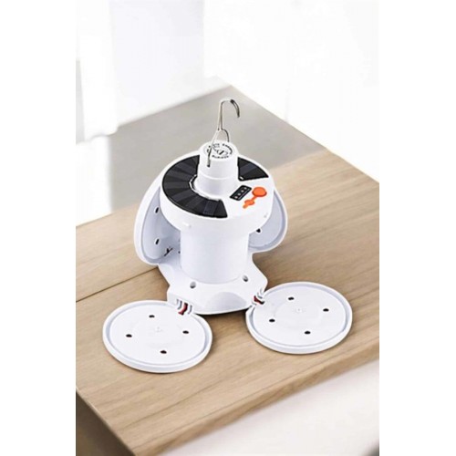 Kamp Lambası Işıldak Beyaz Işık Güneş Enerjili Solar Aydınlatma 5 Kanatlı Katlanabilir Kamp Lambası Işıldak Beyaz Işık Güneş Enerjili Solar Aydınlatma 5 Kanatlı Katlanabilir