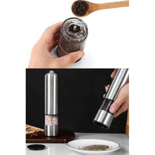 Baharat Öğütücü Otomatik Ayarlanabilir Tuz Karabiber Baharat Değirmeni
