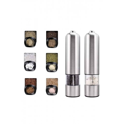 Baharat Öğütücü Otomatik Ayarlanabilir Tuz Karabiber Baharat Değirmeni
