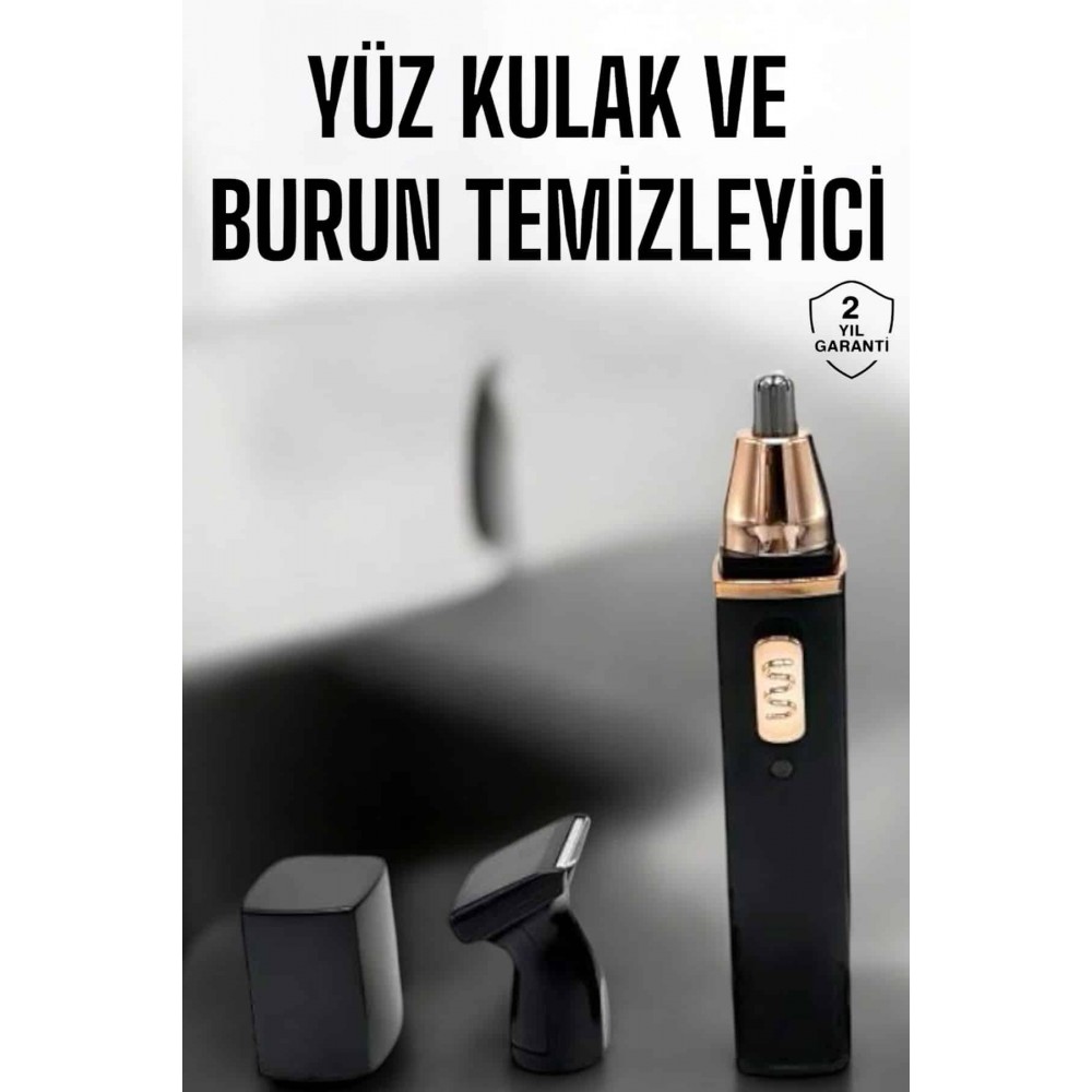 Seyahat Tipi Mini Taşınabilir Siyah Burun Kulak Yanak Kıl ve Tüy Temizleme Makinesi