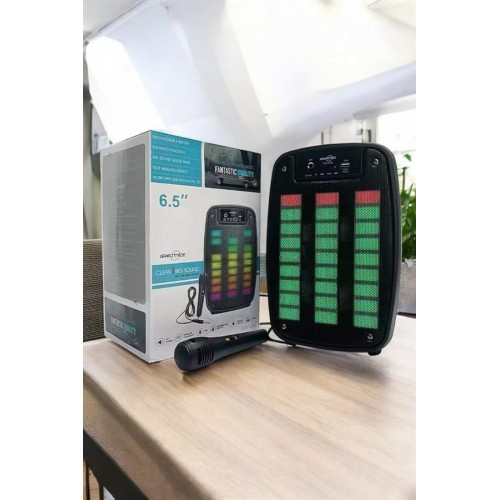 Bluetooth  Hoparlör Mikrofonlu Speaker Taşınabilir Şarjlı