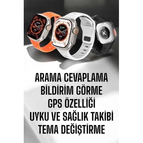 Yeni Nesil Akıllı Saat Adımsayar GPS Nabız Ölçer Uyku ve Sağlık Takibi