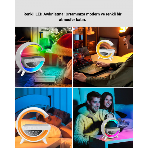 2025 Yeni Seri 15W Kablosuz Şarjlı LED Atmosfer Lambası