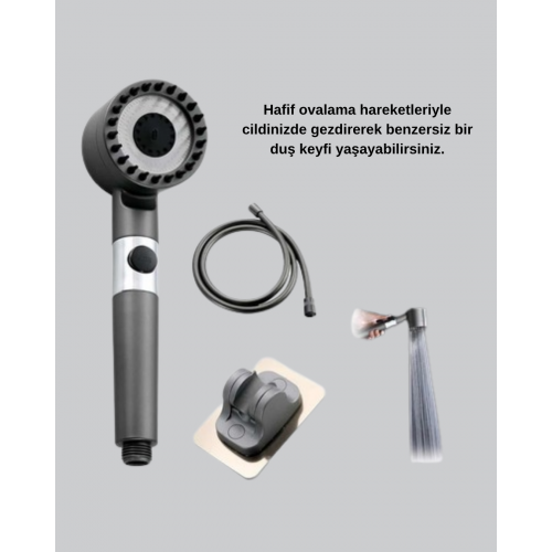 Yeni Nesil Masaj Uçlu Duş Başlığı – Cilt Rahatlatıcı ve Kas Gevşetici Spa Deneyimi